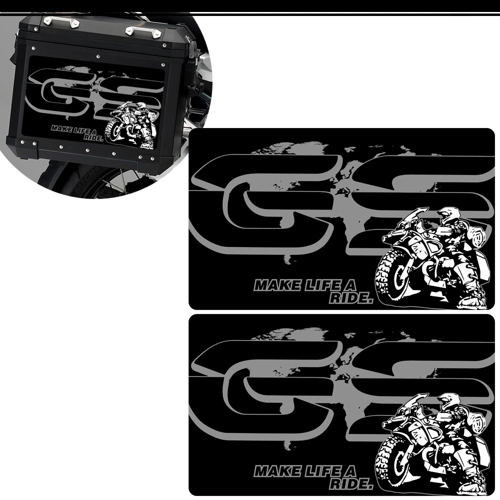 

Trunk Panniers Luggage Aluminium Tail Top Side Cases Stickers AdventureFor BMW R1200GS R 1200 R1200 GS ADV GSA