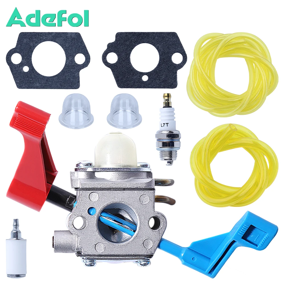 Kit Carburador para Motosserra Primer Bulbo Gás Weed Eater Featherlite Folha Blower Junta Linha de Combustível Primer Bulbo Fovan Fl1500 Fl1500le