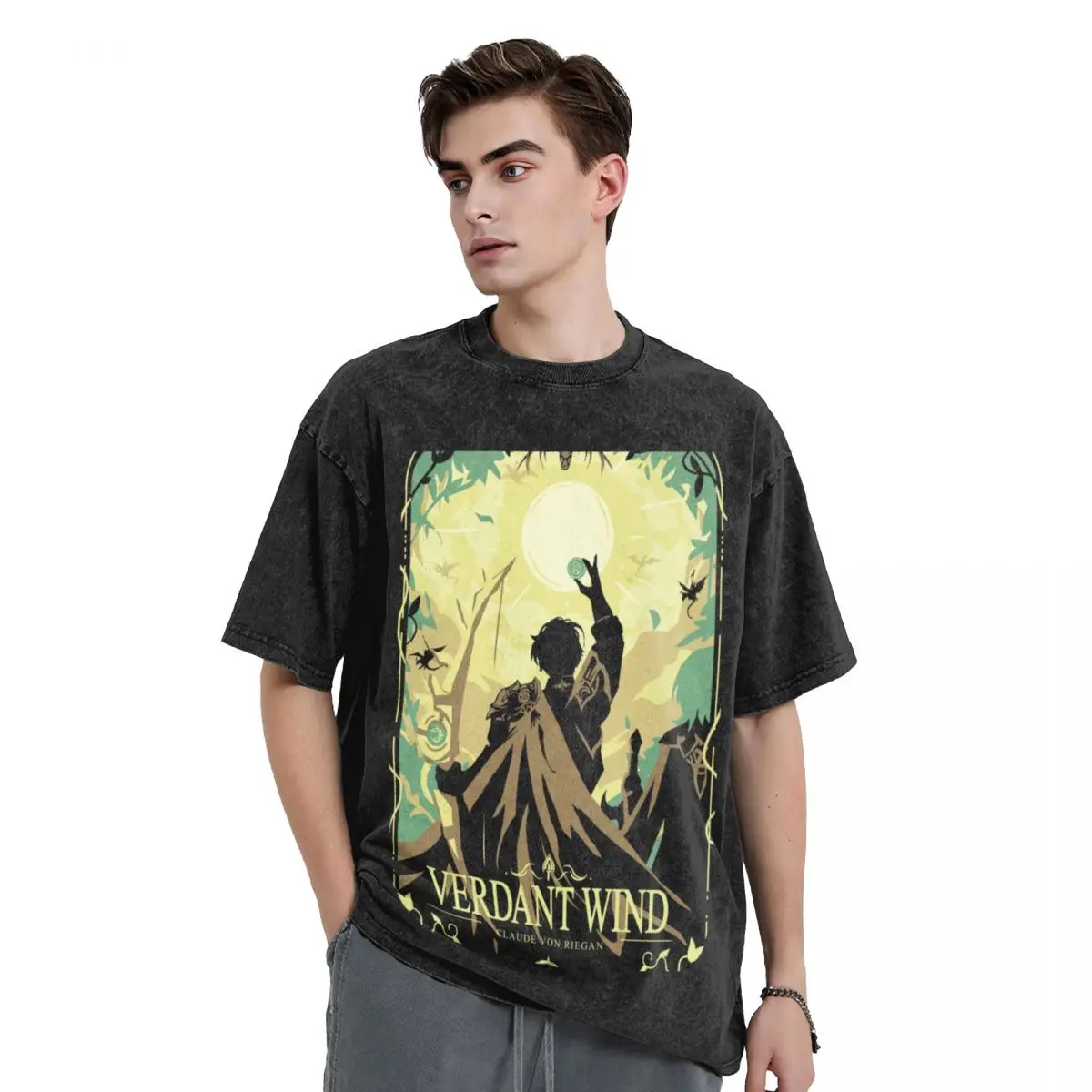 Verdant Wind T-Shirt vintage graphic tee rapper graphic tees plus size men clothing