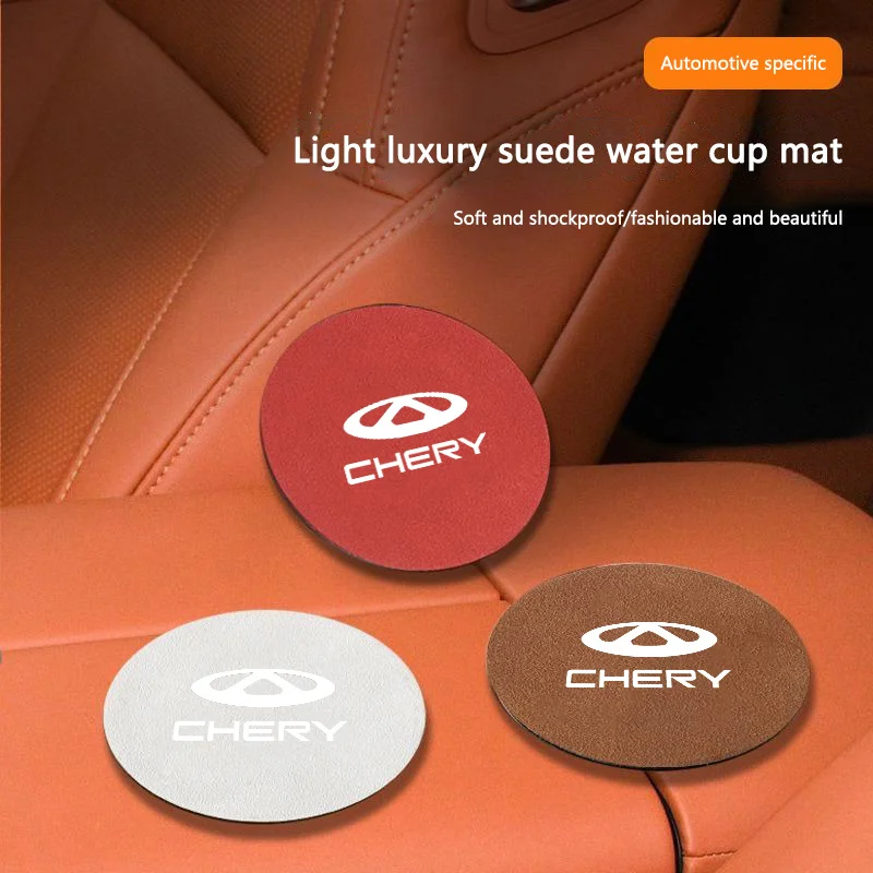 2pcs Car Coaster Water Cup Bottle Holder Anti-Slip Pad For Chery Arrizo 3 5 7E 8 GX Tiggo 3 4 5 7 8Pro Max Jetour EXEED OMODA 5