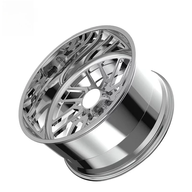 DW Forged Mirror Polished 8 Lug Directional Twin Spoke Truck Wheels 20 22 24Inch Deep Lip for Pickup Truck for Ford F250 F350