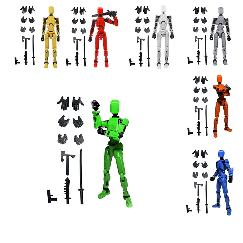 HOT Robot Action Figure, 3D Printed With Full Articulation For Stop Motion Animation