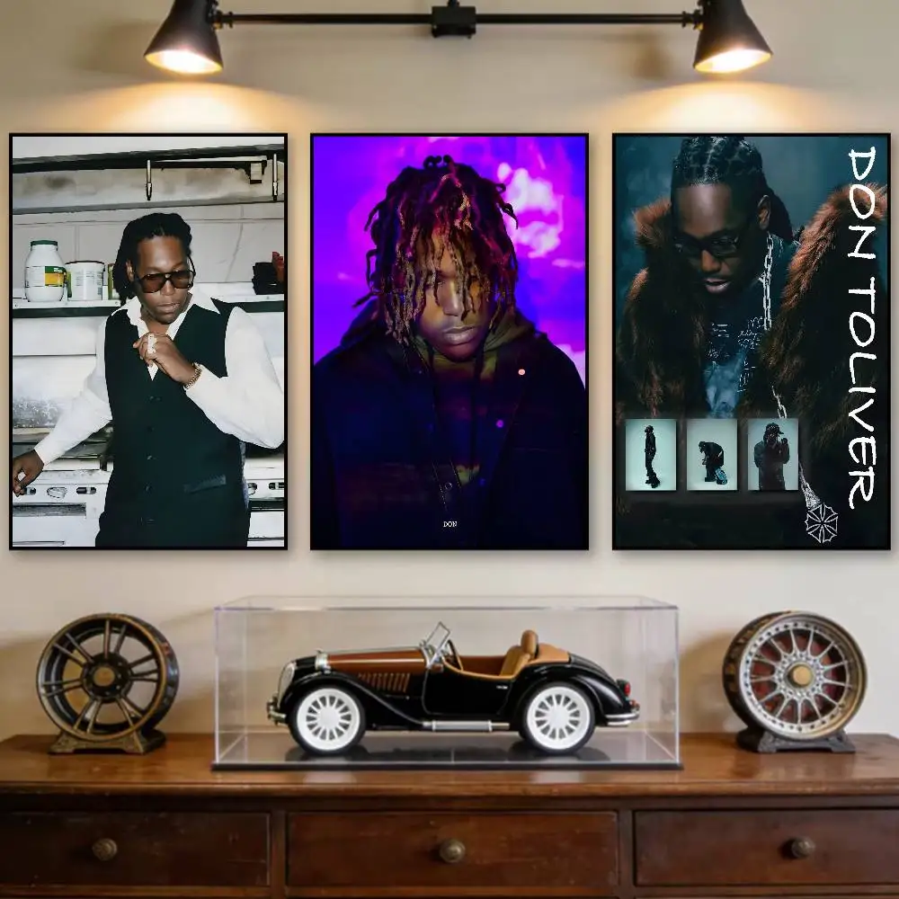 D-Don T-Toliver Poster Room Decor Waterproof Sticky For Home Bar Wall Art Decoration