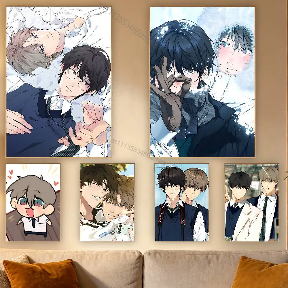 

L-Lost In The C-Cloud Manga Poster Retro Paper Sticker DIY Room Bar Cafe Aesthetic Art Wall Painting