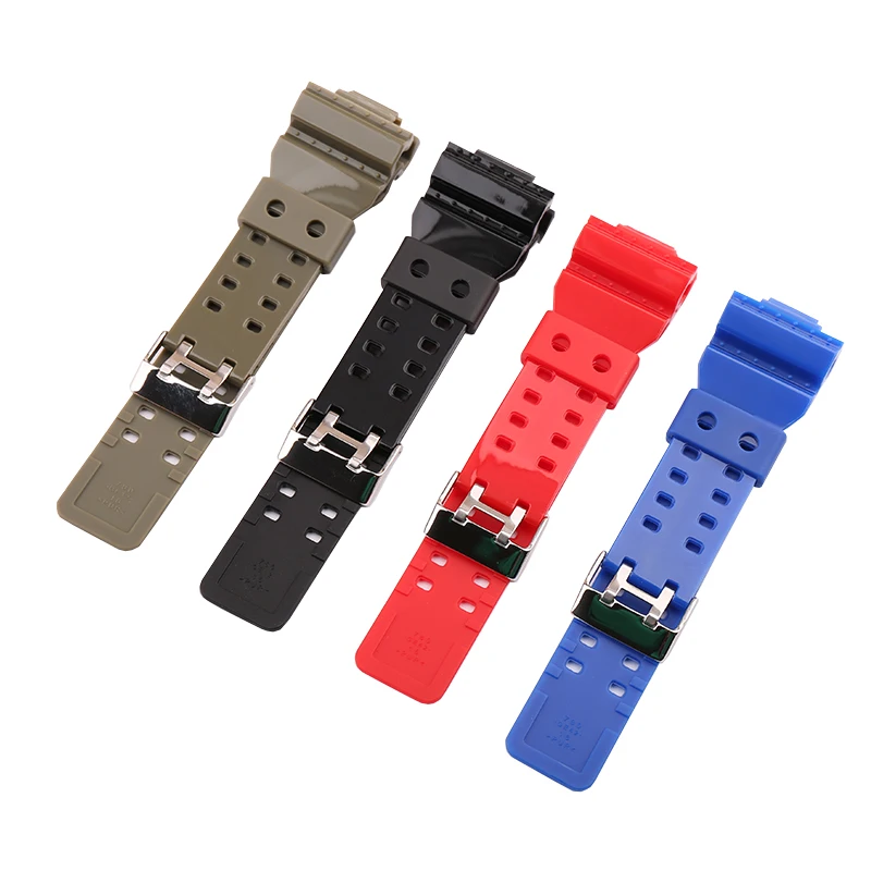 Resin watch straps compatible with Casio GA110 100 140 700 GD120 GLS GAX sports watch band bracelet and wristband accessories