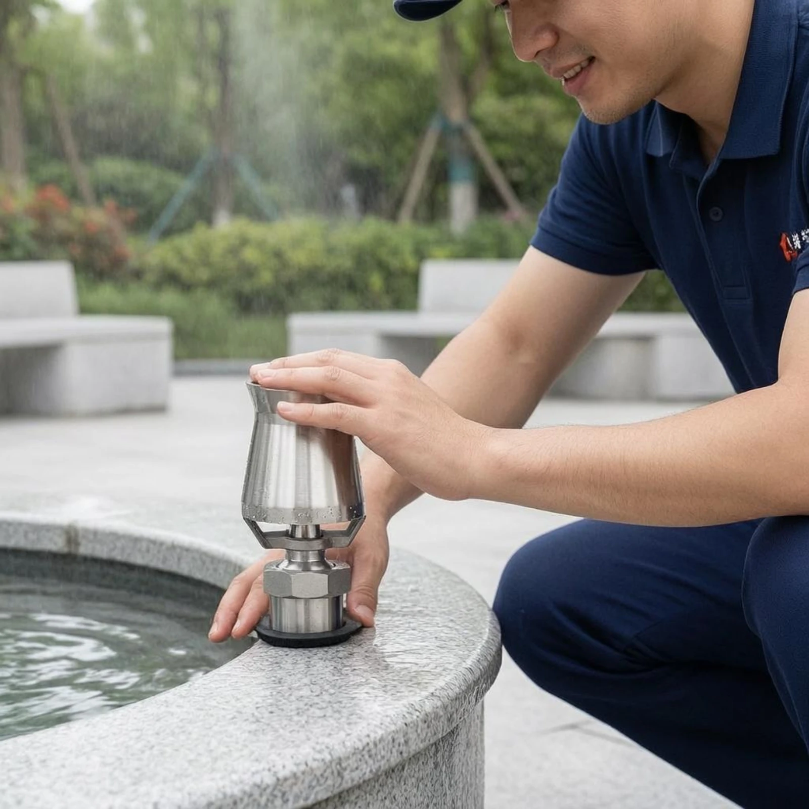 Icespire Sprinkler Nozzle Tapered Flared Ice Tower Spray Nozzle Decorative Sprinkler Compact Garden Hardware Easy to Install