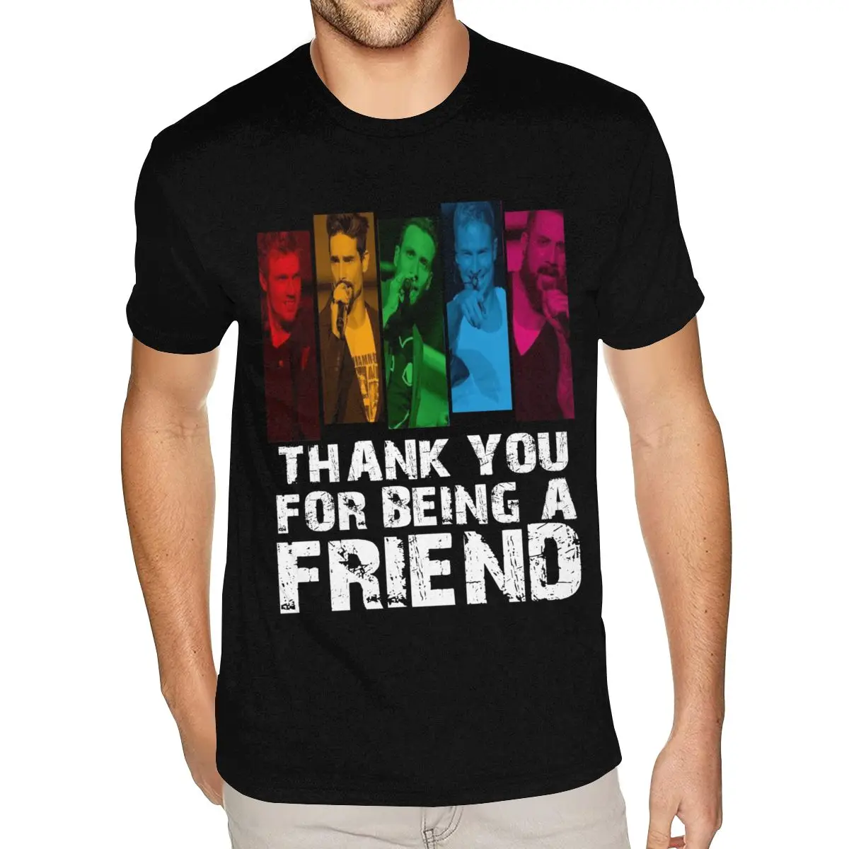 

Фиолетовая мужская футболка «Спасибо за друг» для мальчиков, мужская футболка высшего качества, хлопковая черная футболка с короткими рукавами и круглым вырезом