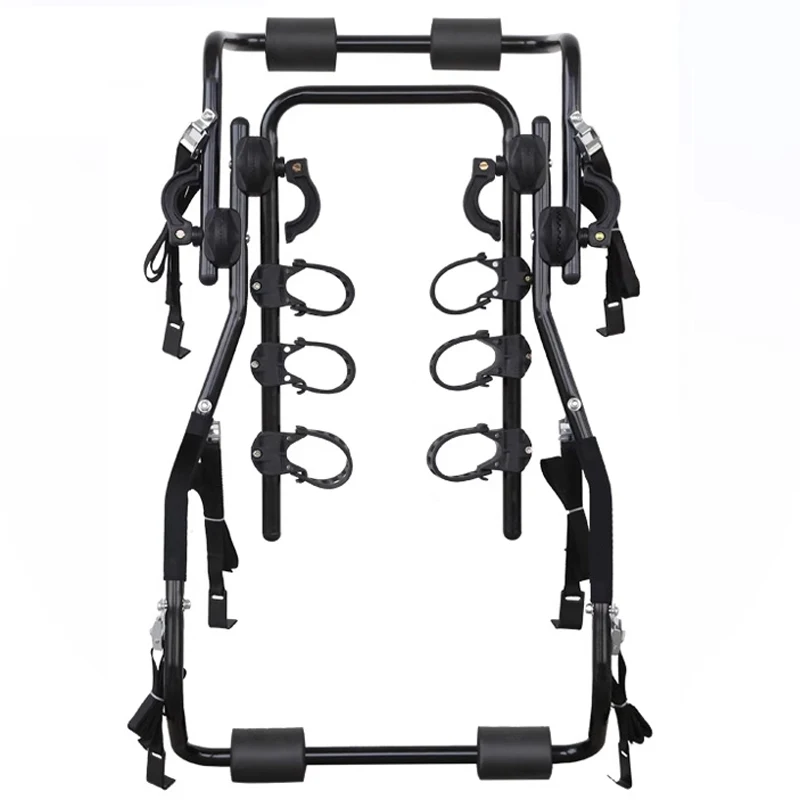 Car bicycle rack, three compartment car luggage rack, trunk single rack, tail rack, rear hanging bicycle rack suspension rack
