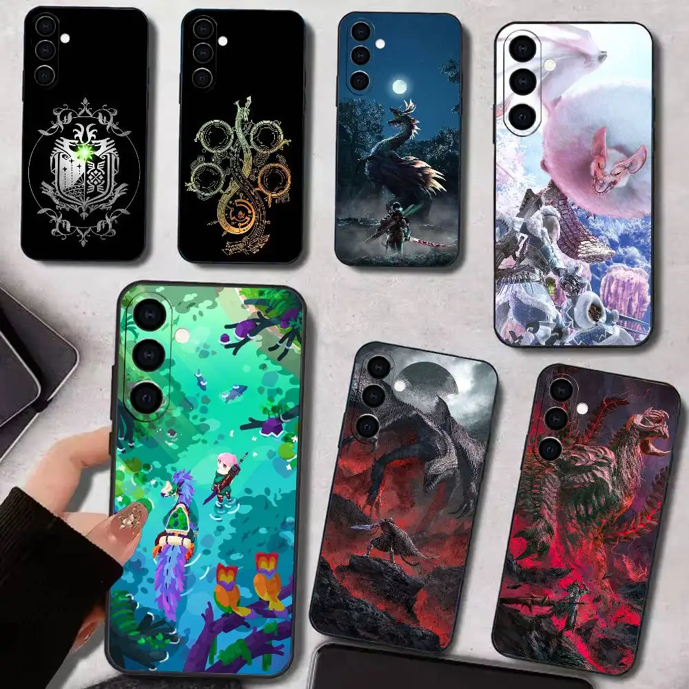 Game M-Monster-Hunter   Phone Case For Samsung Galaxy A73,A72,A71,A70,A53,A52,A51,Soft Silicone Black Cover