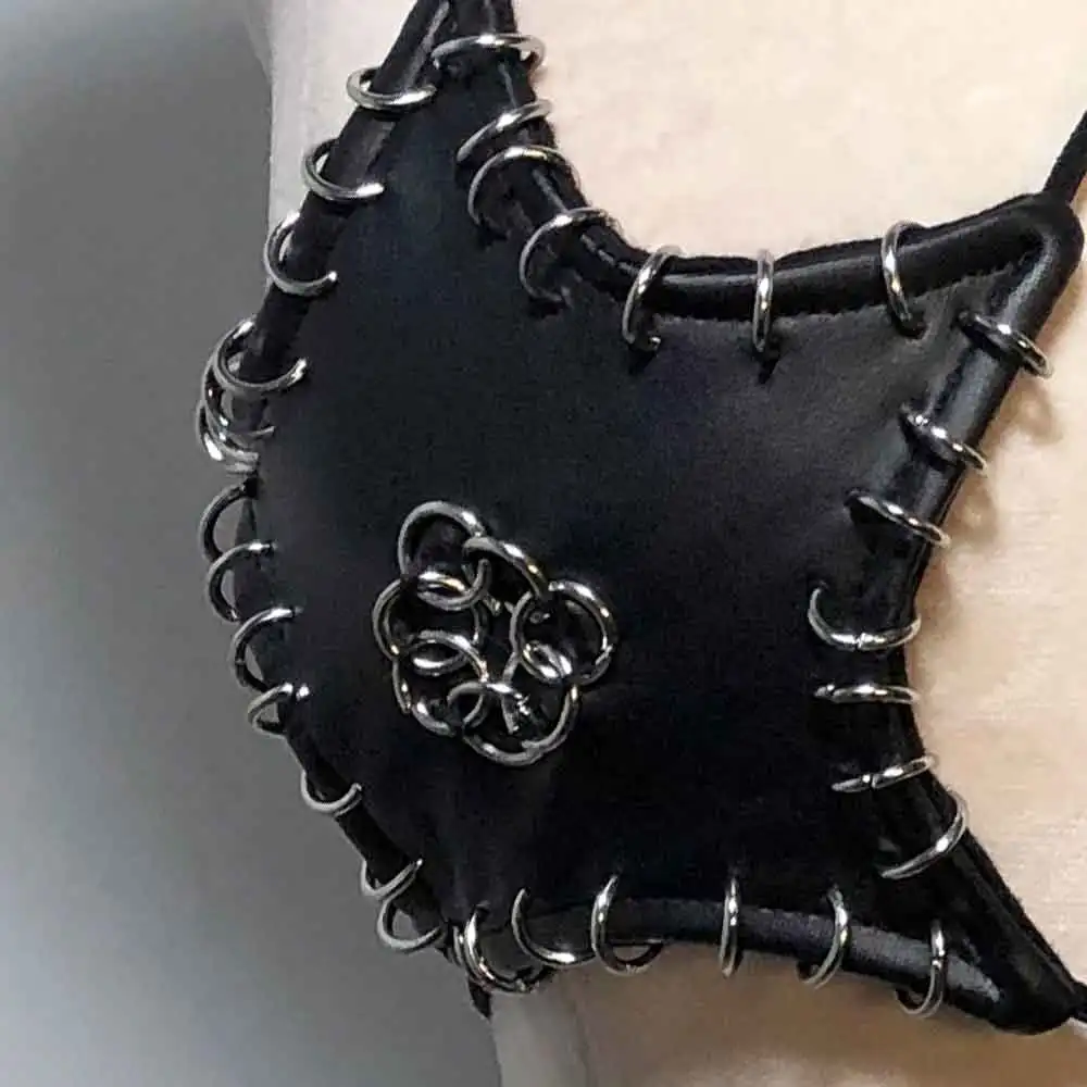 Goth Bra Tops Emo Clothing Rave Festival Outfit ALT Eco Cyber Gothic Tank Vintage Y2K T-shirt Vkei 90s Punk Rock Clothes Grunge