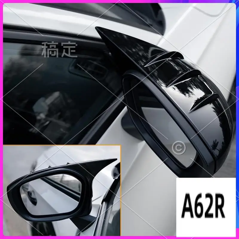 

R2-For Honda Civic 11Th Gen 2022 2023 Rearview Mirror Cover Horns Side Rear View Mirror Caps Trim - ABS