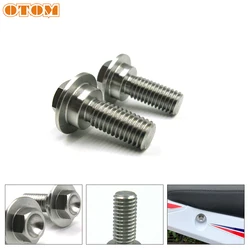 OTOM Motorcycle A State Seat Bolt Rear Seat M8*28 Stainless Steel Cushion Screw For HONDA CRF250R CRF450R 90104-MEN-A30 Pit Bike