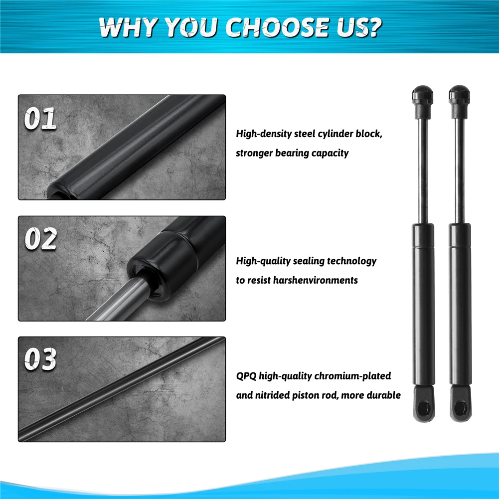 Picture 3: For Volvo S60 V70 S80 XC70 1999-2007 2Pcs Car Bonnet Hood Lift Supports Shock piston Struts