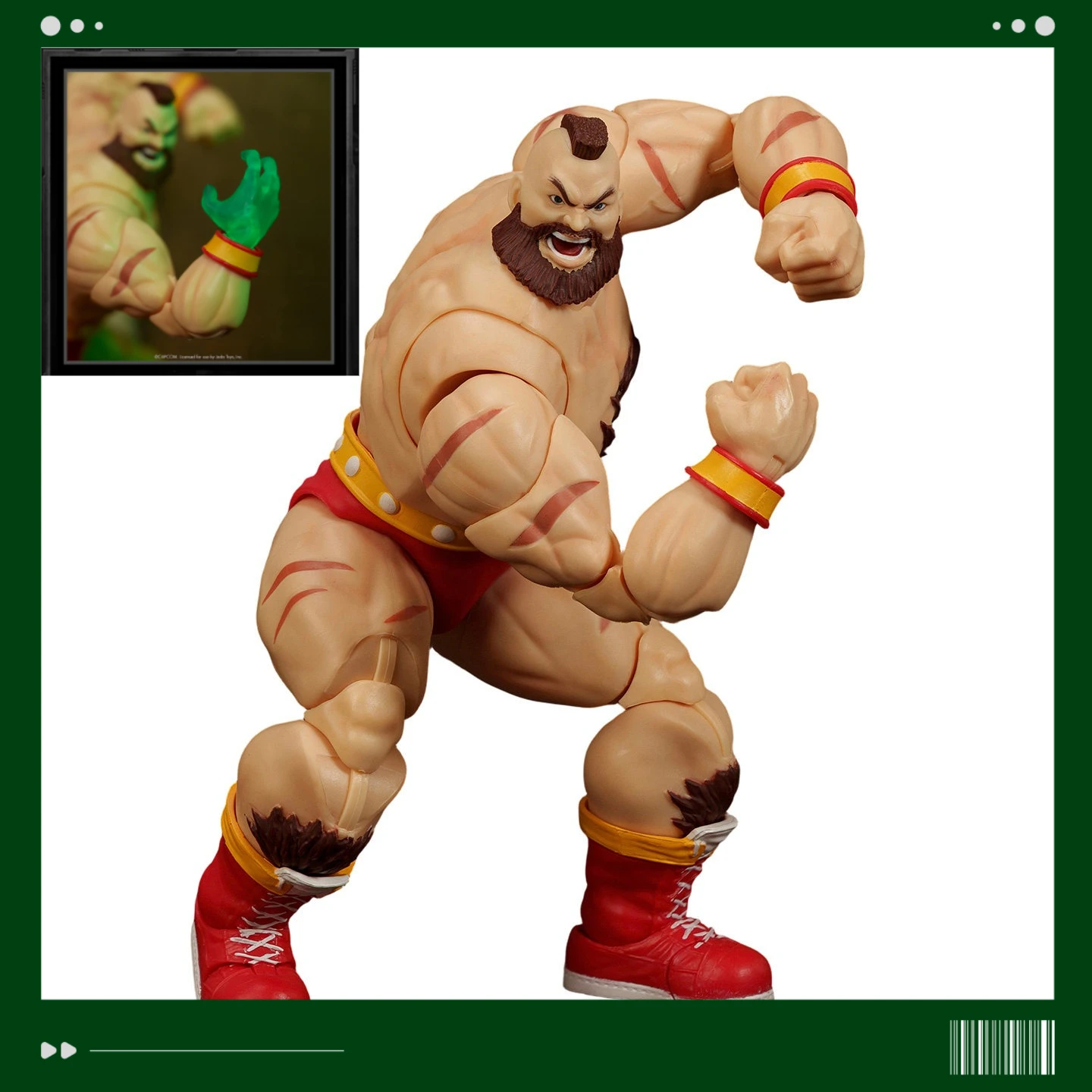 

Ada Toys Street Fighter II Zangief 1:12 Scale Action Figure – 90s Classic Fighting Game Red Cyclone Collectible Model Toys Gift
