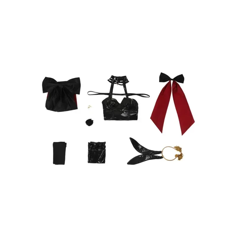 CosplayMO43 Disfraz de cosplay familiar SPY para mujer, traje de conejita Yor Forger para niña, mono negro sexy para mujer, m NK45