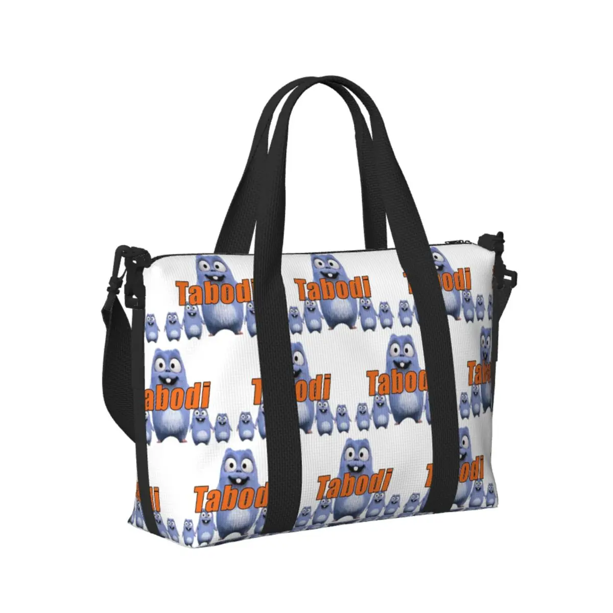 

Custom Grizzy And Lemmings Beach Travel Bag Large Capacity Tote Bags for Gym Yoga Women Shopping Duffle Shoulder Bag