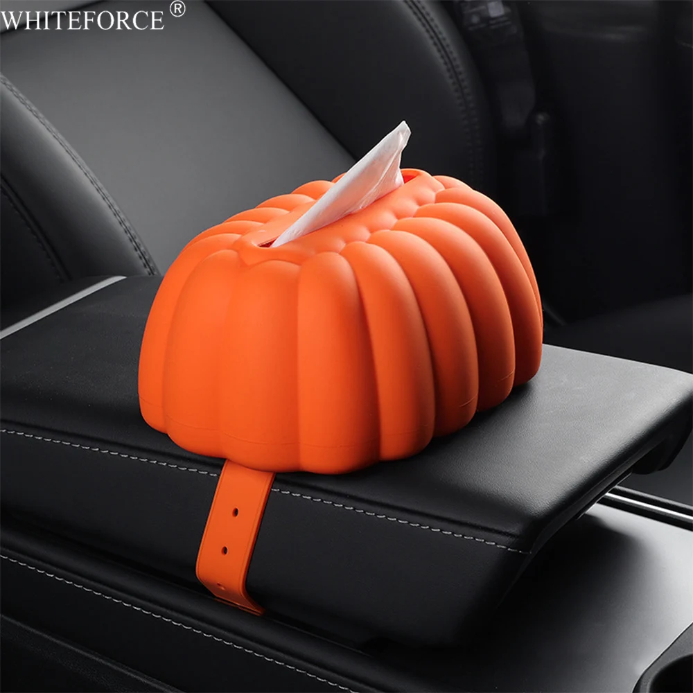 

For Tesla Model 3/Y/X/S 2021-2025 Tissue Holder Box Seat Back Console Silicone Storage Bag Armrest Tissue Box Organization Cover