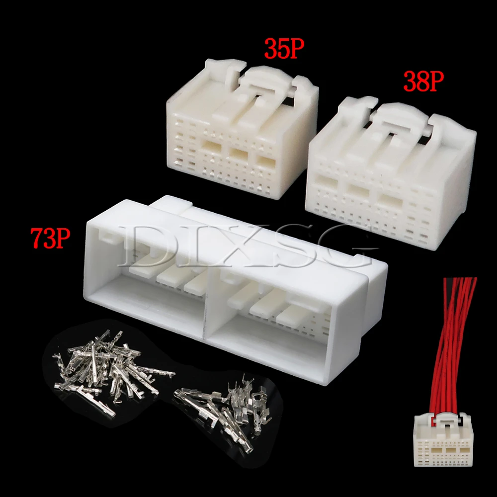 1 Set 35/38/73 Pin 2188701-1 2188698-1 Car CD Player Cable Harness Socket for Nissan Toyota Hyundai Kia Composite Connector