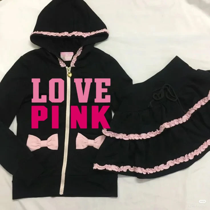Sudadera con capucha Kawaii para mujer, ropa de gran tamaño, Top con cremallera, sudaderas con capucha para niña dulce, sudaderas con letras Punk,