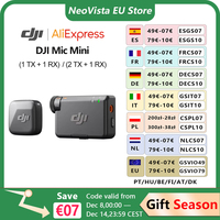 DJI Mic Mini (2 TX + 1 RX + Charging Case) /1 TX + 1 RX Wireless Microphone with Intelligent Noise Cancelling High-Quality Audio