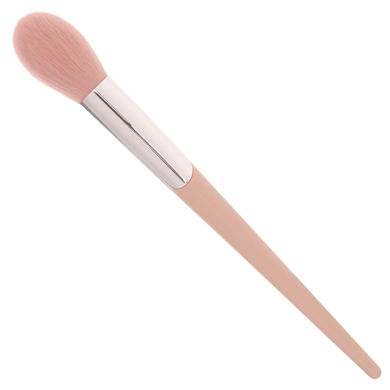 

Flame Blush Brush Facial Makeup Women Powder Artificial Fiber Cheeks Large Supple Bristles Highlighter Even Application