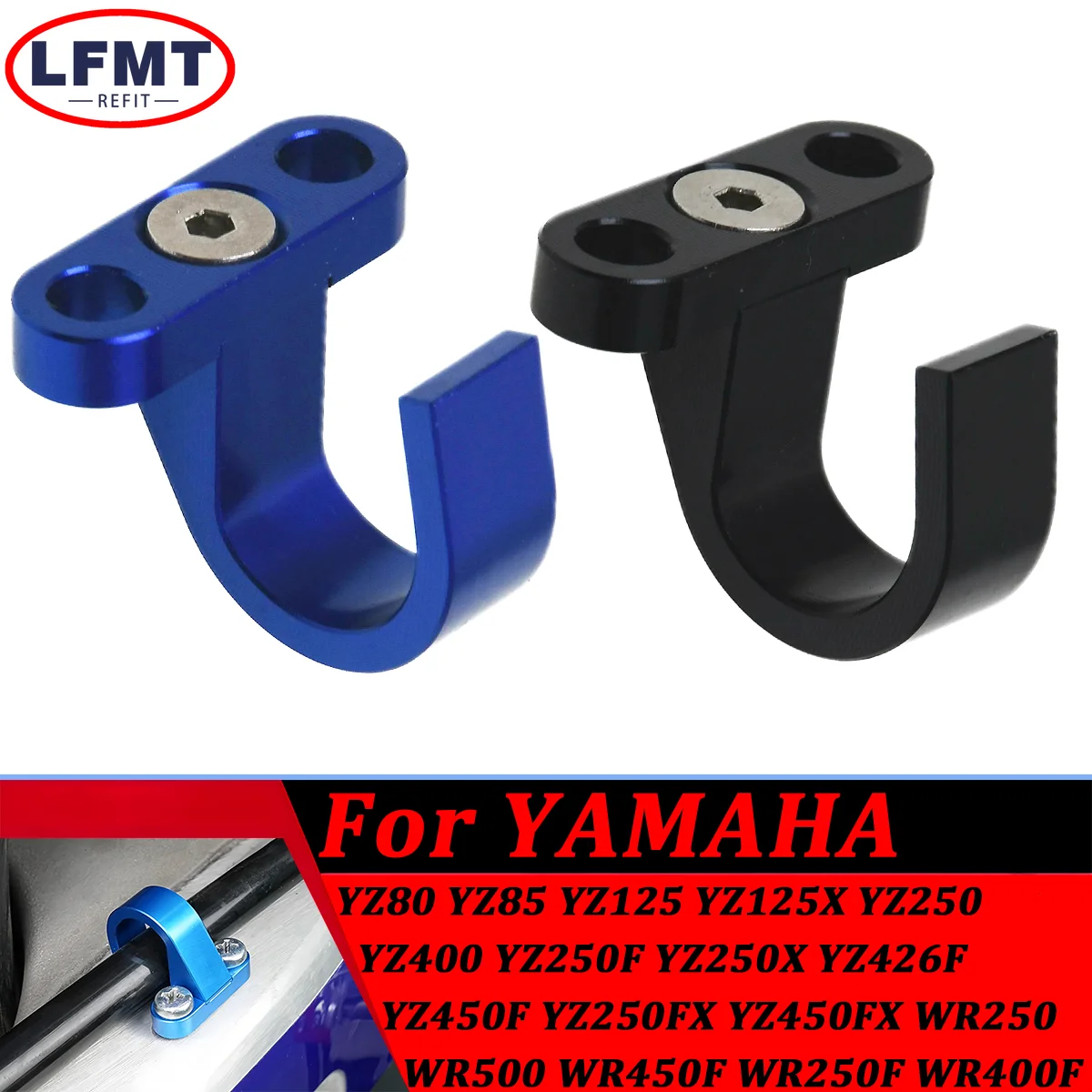 

Motorcycle Rear Brake Hose Clamp Guide Aluminum For YAMAHA YZ125 YZ250 YZ250FX YZ450FX YZ250F YZ450F WR250F WR450F 2003-2022