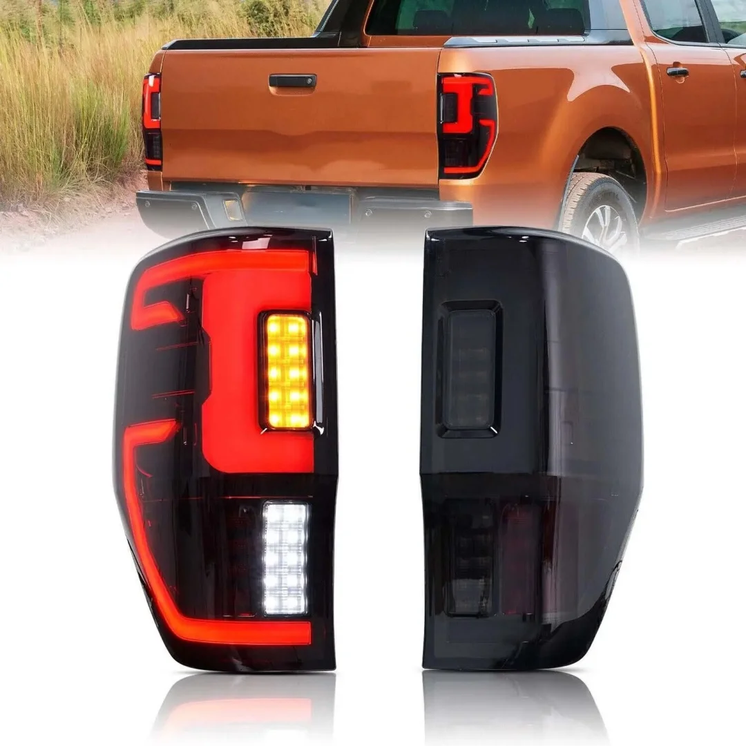 

LED Tail Lights For Ford Ranger 2012-2021 Start-up Animation Sequential Signal Rear Lamps Assembly Accessary