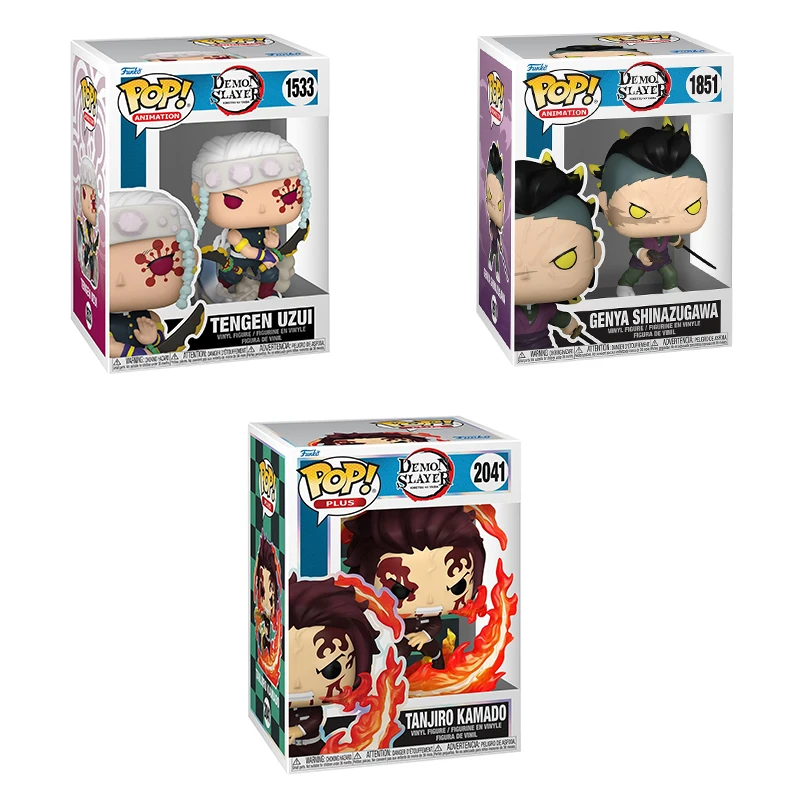 

Funko Pop Demon Slayer Series Action Figures TENGEN UZUI TANJIRO KAMADO Model Toys Collectible Statue Doll Cute Kids Gift