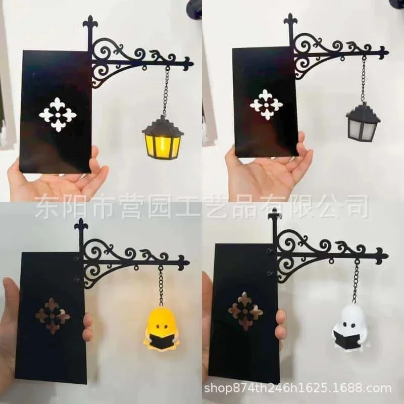Vintage Library Lantern Decorative Bookshelf Lighting Wall Mounted Mini Lantern Lamp For Home Bookshelf Bedroom Hallway Decor