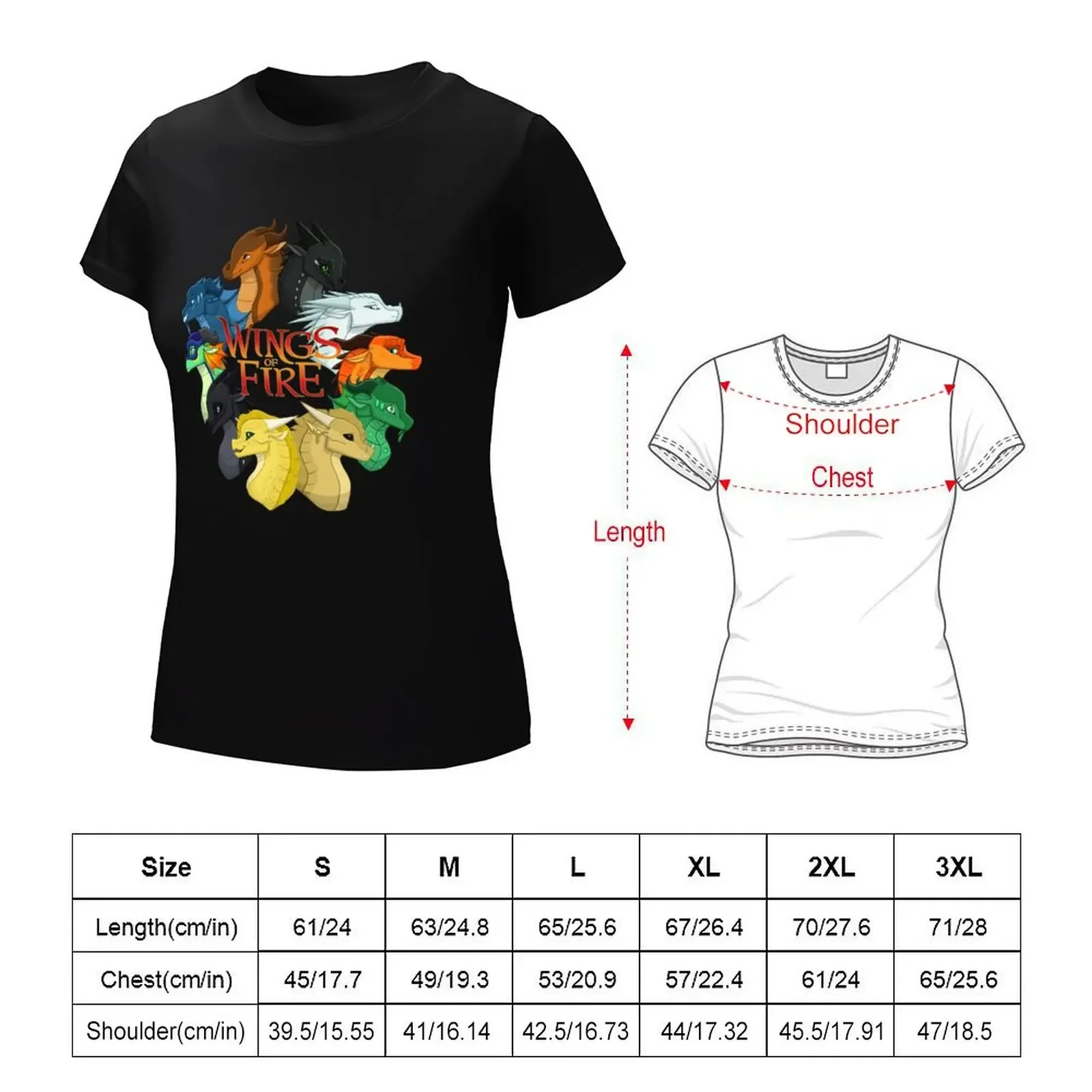 Wings of Fire Classic T-shirt cute tops korean fashion vintage clothes t-shirt dress for Women sexy