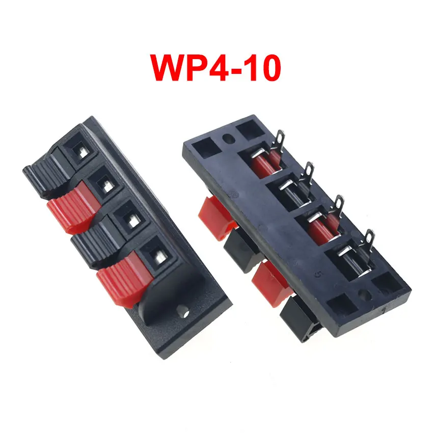 Cltgxdd 1 Pieces WP2 WP4 Speaker Amplifier Positions Connector Terminal Push In Spring 2/4 Poles Audio Speaker Connector