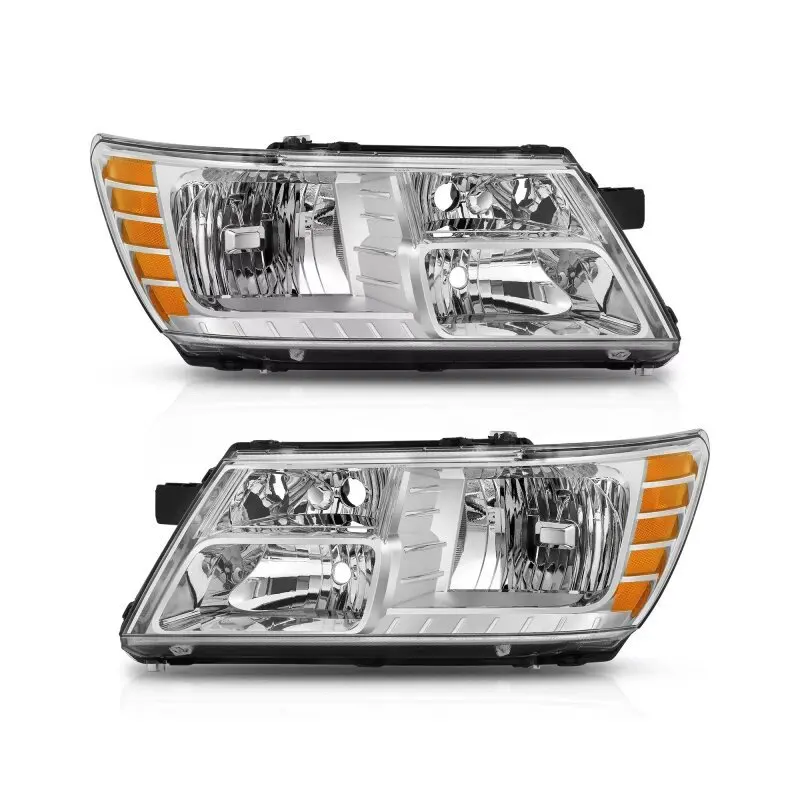 1 Pair Headlight Head Light for Dodge Journey 2009 2010 2011 2012 2013 2014 2015 2016 2017 2018