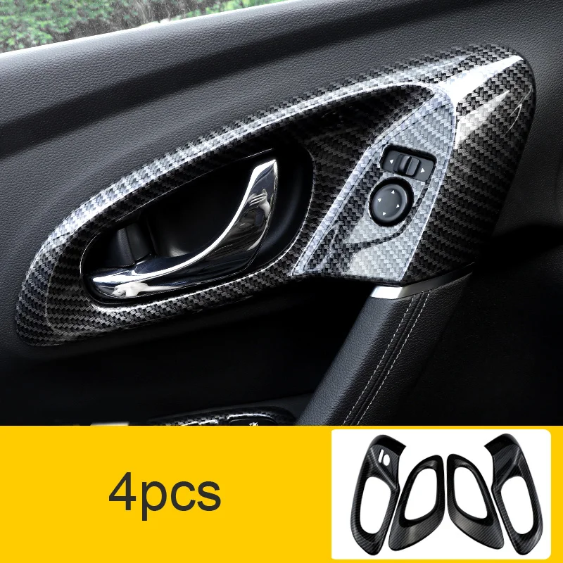 Carbon Fiber Pattern Items for Renault KADJAR 2017-2019 Interior Kit Air Outlet Handle Gear Panel Decorative Cover