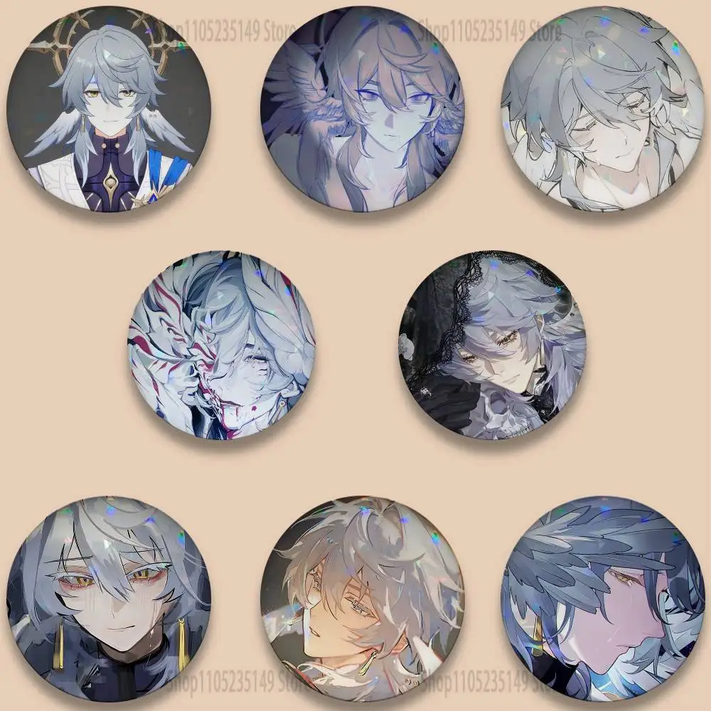 Sunday Game Honkai Star Rail  Badge Stage Brooches on Backpack Clothes Handmade Round Enamel Pins for Jewelry Gift Bag Accessory
