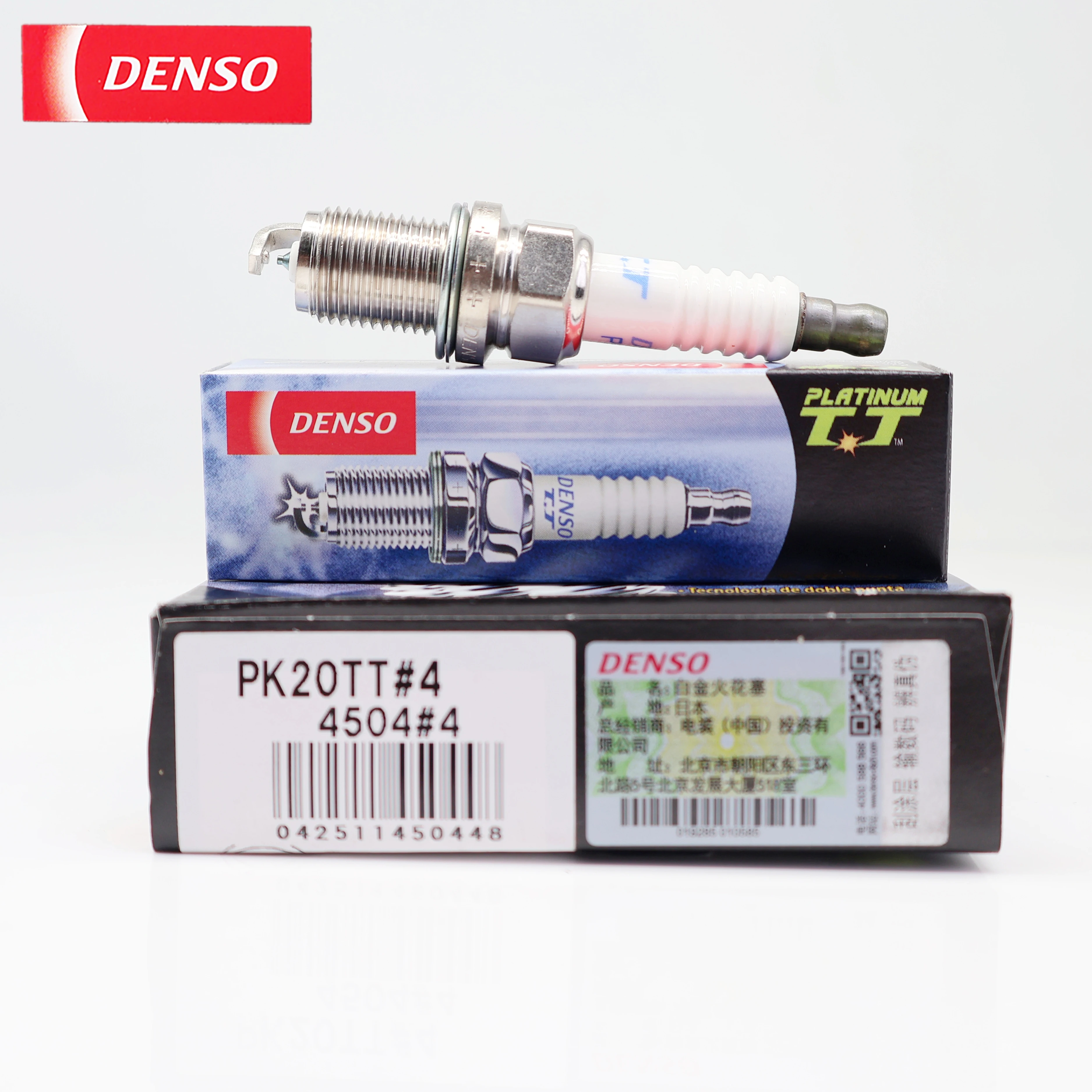 DENSO Spark Plug PK20TT 4504 Original genuine product for Honda, Nissan, Toyota