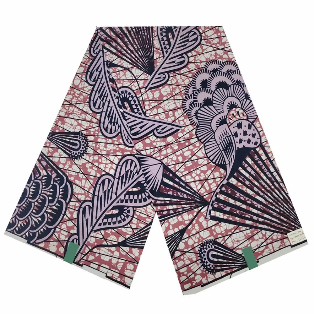 

Super Fabric Veritable Real African Wax Fabric 100%Cotton 6yards Nigerian Style Ankara Wax Print Batik Fabric DIY Sewing Dress