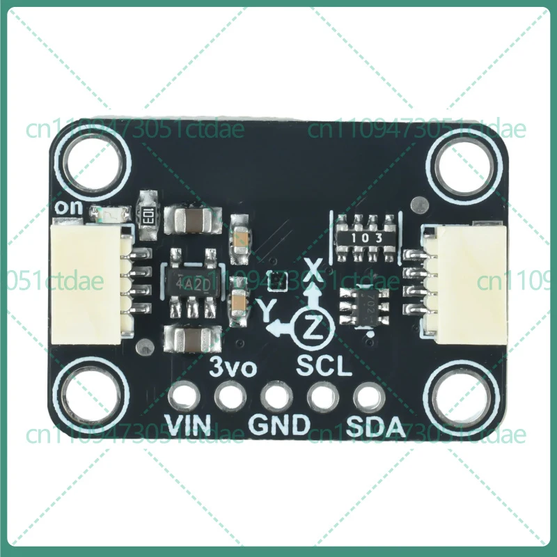 1-5PCS For MMC5603 High Precision 3-Axis Magnetometer Module Black PCB STEMMA QT Qwiic I2C Board