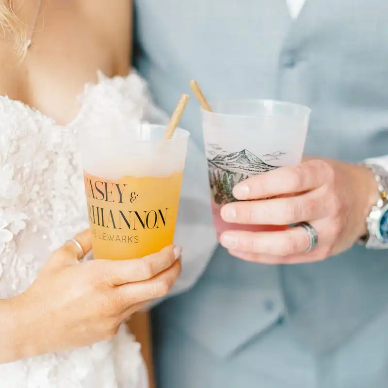

Custom Frosted Party Cups Wedding Favors Personalized Plastic Cup Wedding or Birthday Bulk Favors Custom Pet Photo Cups For Gift