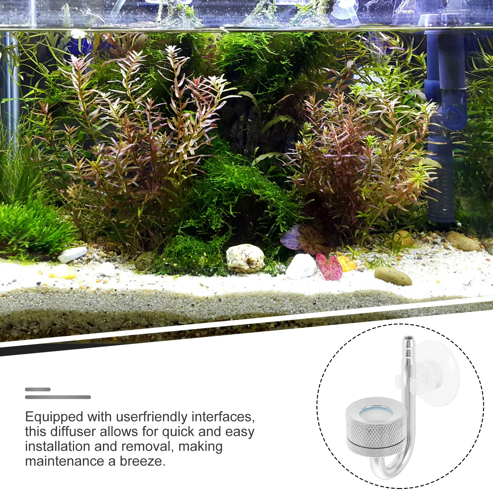 Difusor de CO2 em Liga de Alum - Planted Aquarium Co2 System avaliação e preço