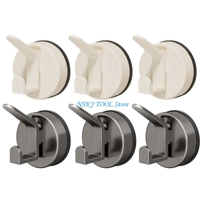

L8RC 3pcs Multifunction Suction Hook Set Not Damage Wall Hanging Solution for Renters