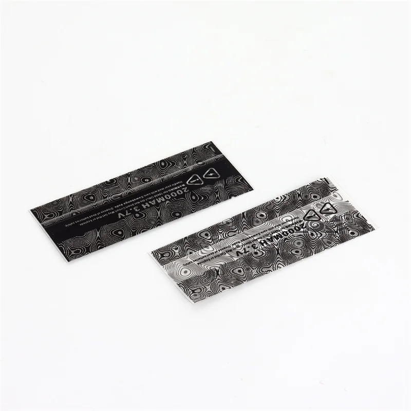 5 قطعة/الوحدة YFTK نمط 18650 بطارية ليثيوم عالمية غطاء محمي جلود أسود فضي الملمس PVS المواد نمط جميل #5