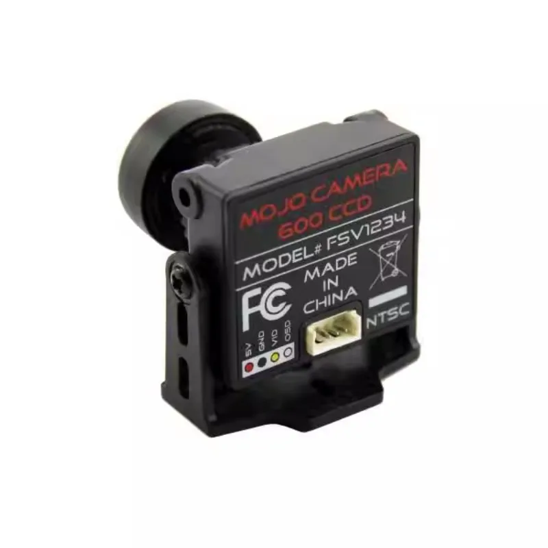 

Fat Shark Mojo FSV1234 FPV Camera 600TVL CCD Sensor NTSC Format Reliable Imaging High-Speed Wide Angle Lens for RC FPV Drones
