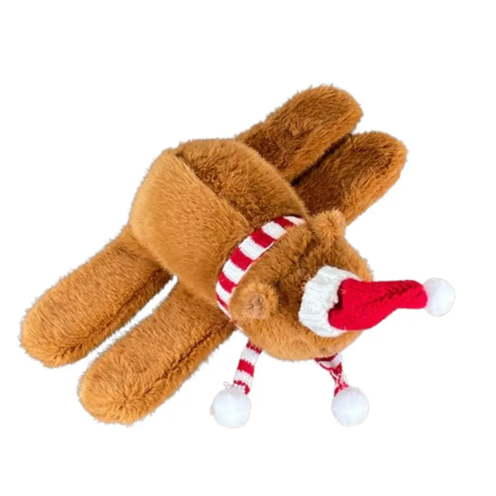 

Christmas Hat Capybara Plush Slap Bracelet Clap Circle Toy Wristband Capybara Slap Snap Doll Toy Soft Cute