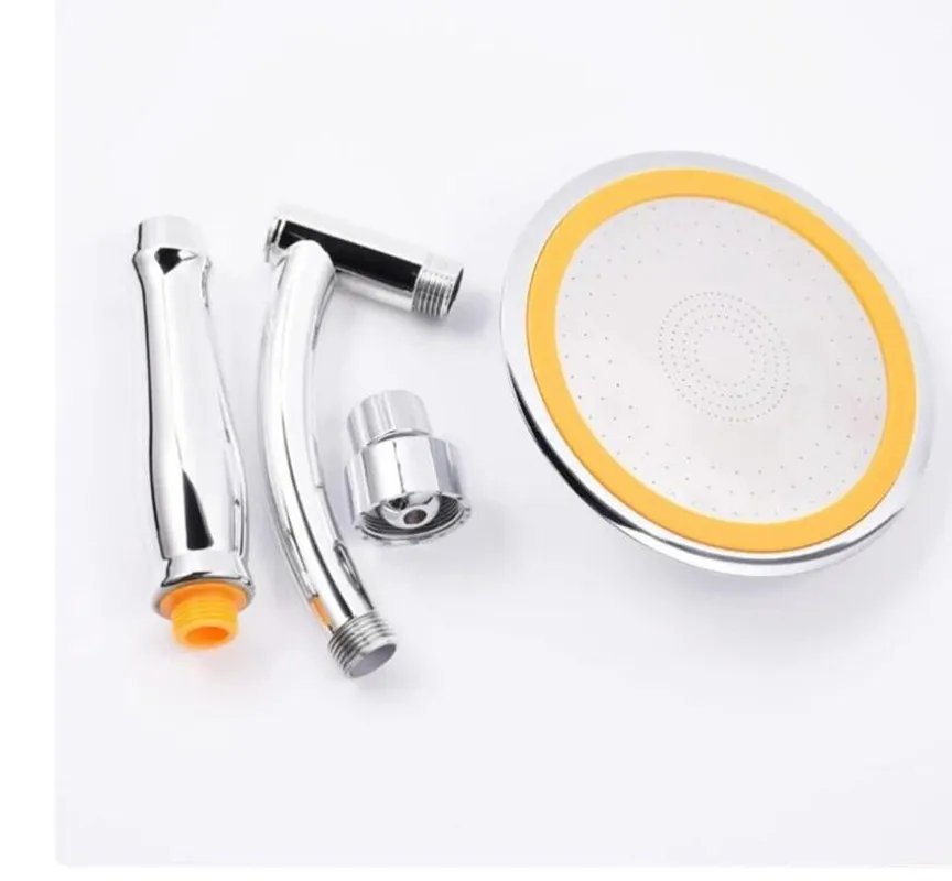 Bathroom 6 Inch High Pressure 360 Degrees Rotation Large Round Big Rainfall Sprayer Bathroom Hand Held Shower Head Accessories