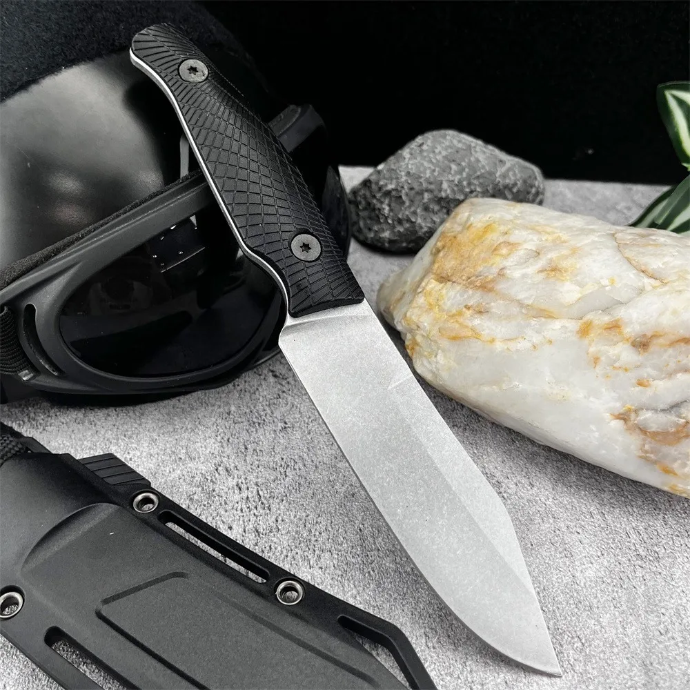 

KS 1083 Camp 5 Тактический нож с фиксированным лезвием 8Cr13MoV Лезвие из нейлонового волокна Ручка Открытый Охота Рыбалка Кемпинг Инструмент с ножнами