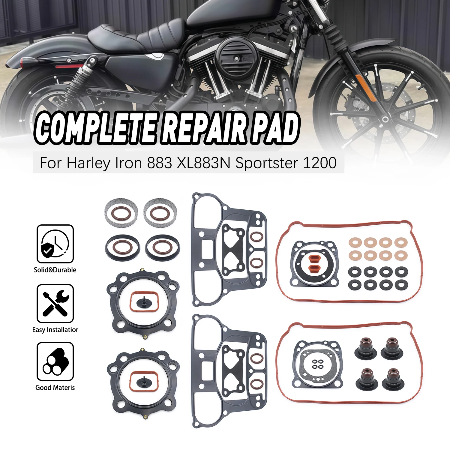 Engine Primary Clutch Cover Gasket Set Kit For Harley Sportster 1200 XL 50 883 Roadster XLR Forty-Eight Special XLXS Motorcycle