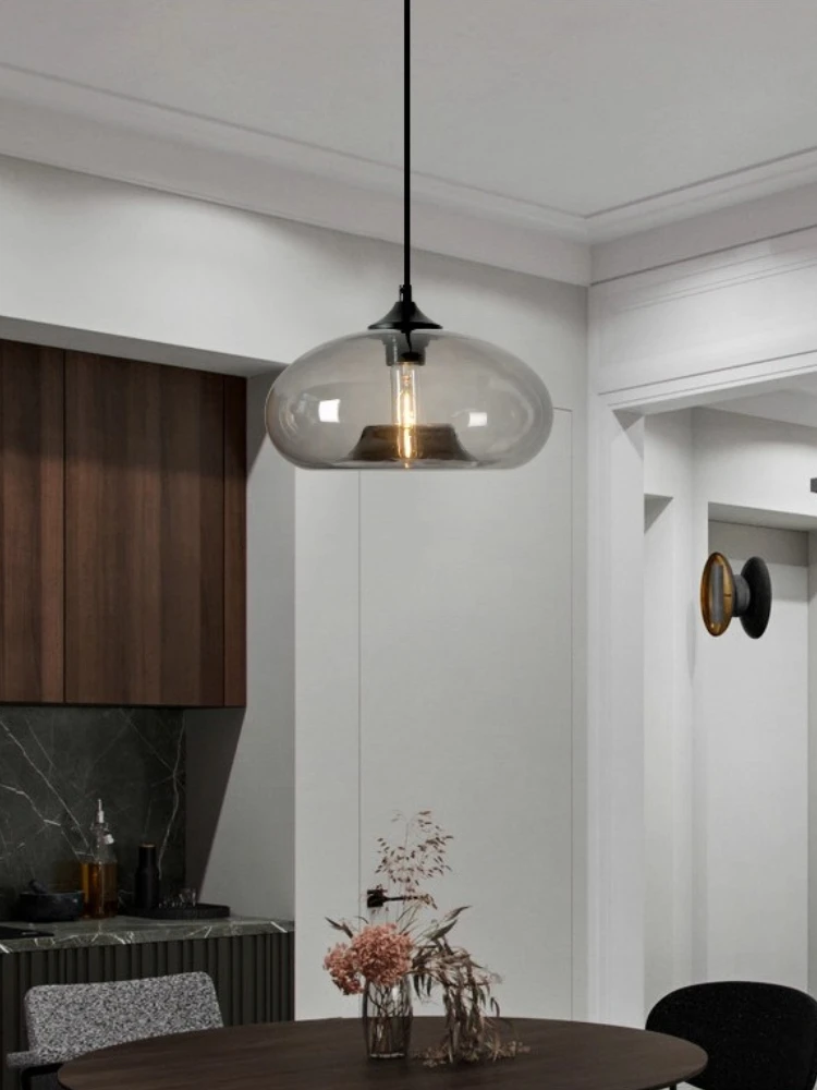 Nordic Kleur Glazen Hanglampen voor Restaurant Keuken Eiland Bedlampje Hanglampen Home Decor Verlichting Lustres Armatuur - afbeelding 2