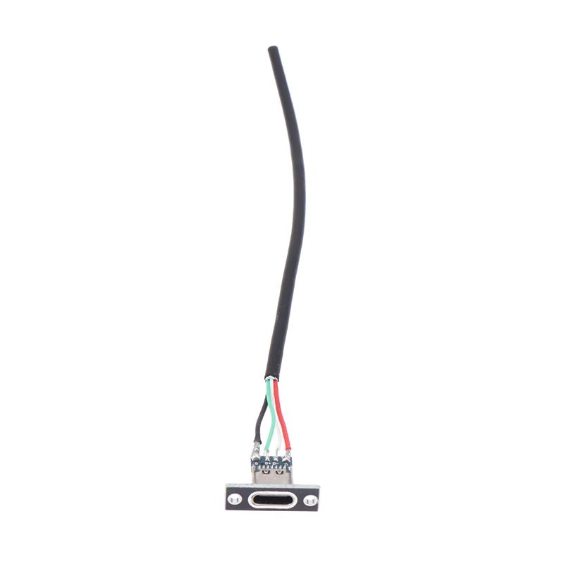 USB Jack 3.1 Type-C 4 P Welding Wire 3A Female DIY Connector Straight For Mobile Phone Charging Port Charging Socket