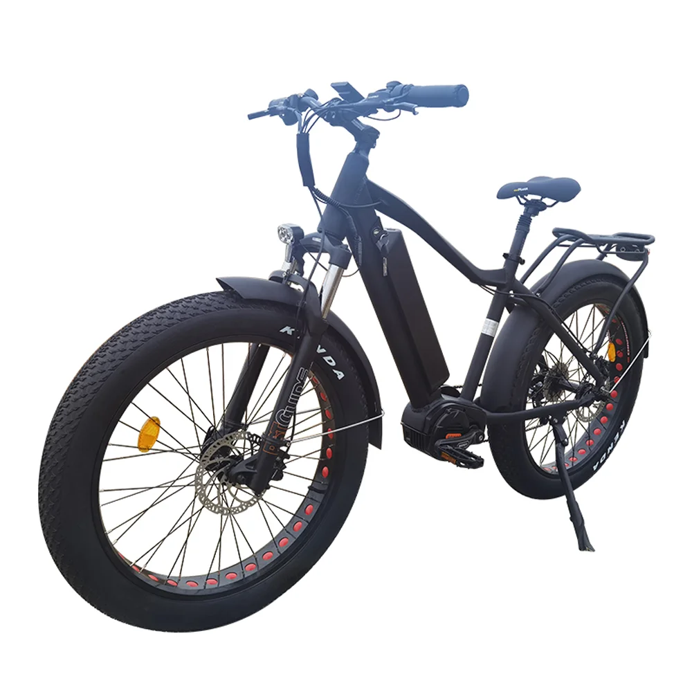 Colorful LCD Display Electric Mountain E Bike Central Motor Bike Electric 26 Inch Retro Style Fat Tire Electric Bike