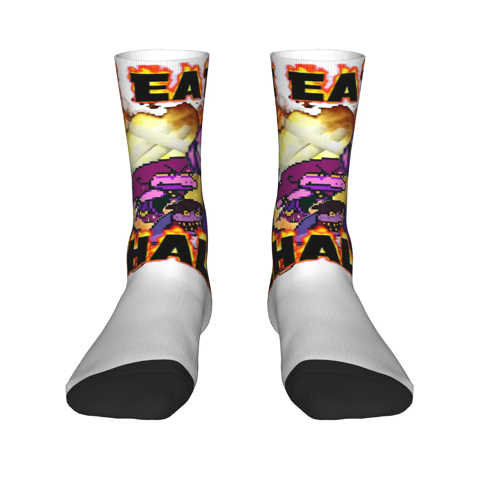 I eat chalk Susie Deltarune Game Socks  Fashion Stockings Men's Warm Soft Outdoor Socks Autumn Printed Anti Sweat Socks